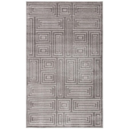 Safavieh 8 x 10 ft. Amherst Power Loomed Rectangle Area Rug Grey & Ivory AMT430C-8